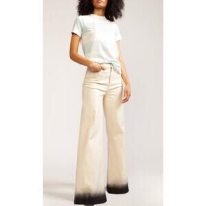 Cynthia Rowley x Midheaven Denim Wide Leg Dip Dye Jeans 29
